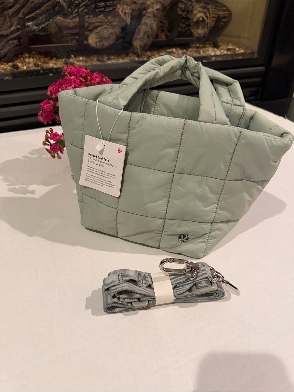 NEW 🖤 Lululemon 5L Quilted Grid Tote Bag Crossbody